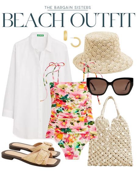 Beach Outfit from J.Crew

| J.Crew Finds | Pool Outfit | Summer Fashion | Swimming Suit | Swim Bag | Sun Hat | Swim Coverup | Summer Sandals | Sunglasses | Swimsuit 

#LTKswim #LTKstyletip #LTKSeasonal