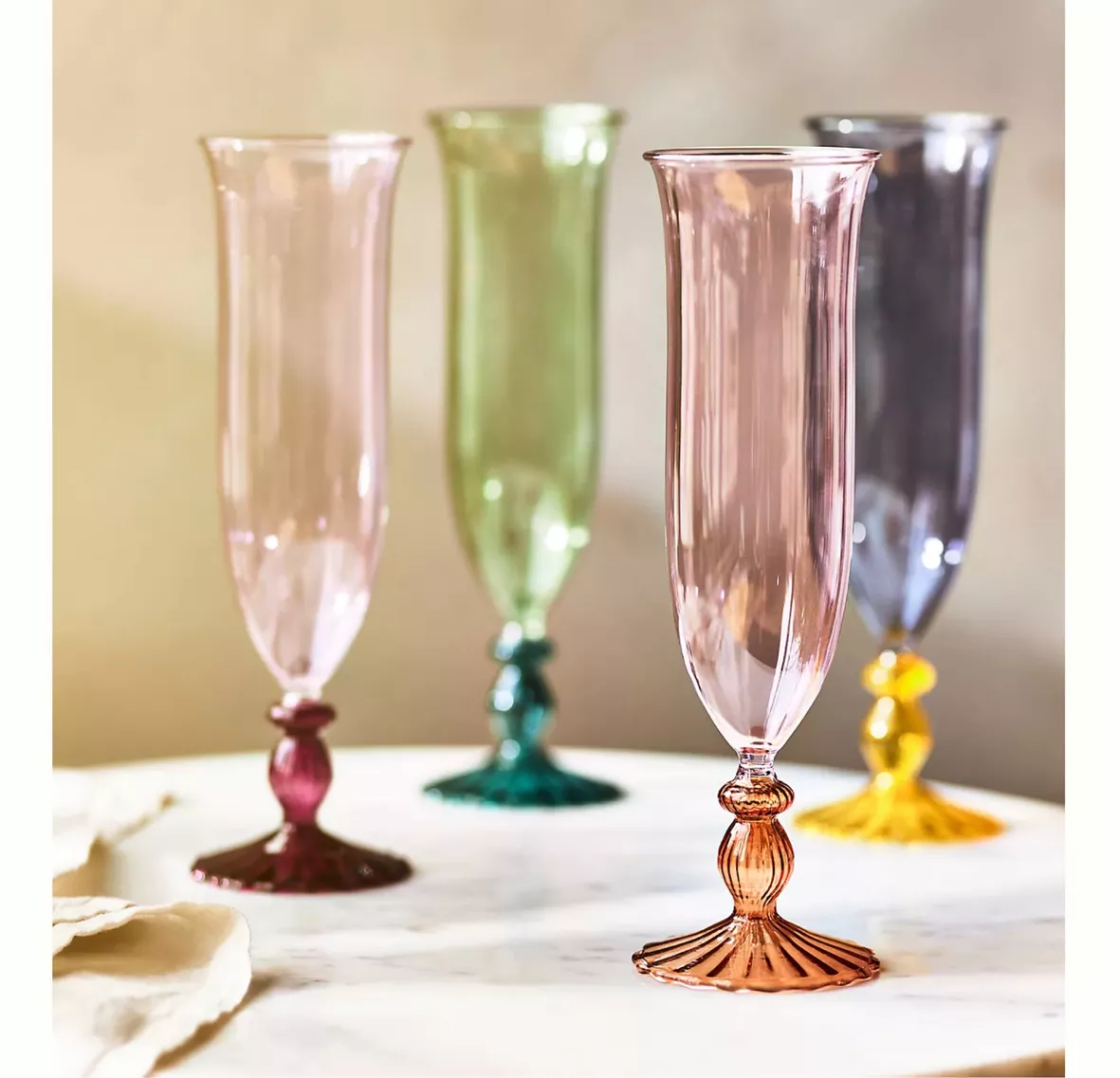 Colorful Cocktail Tumbler, Set of 4