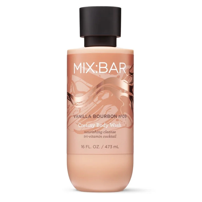MIX:BAR Vanilla Bourbon Body Wash with Vitamin E and Niacinamide, 16fl oz | Walmart (US)