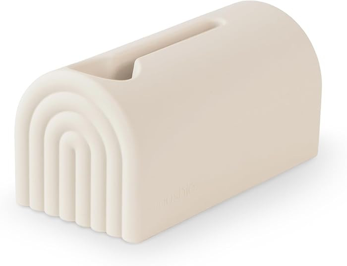 mushie Bath Spout Cover | Soft Silicone Bathtub Faucet Safety Guard for Kids | Universal Fit (Shi... | Amazon (US)