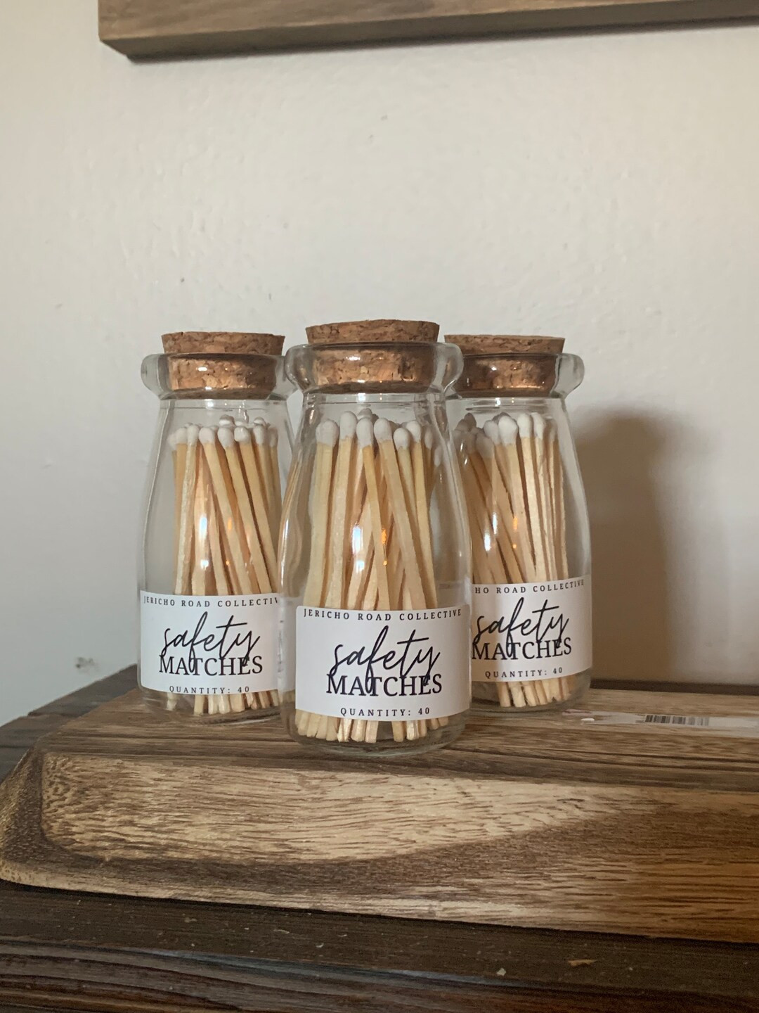 Safety Matches Glass Jar Safety Matches Match Striker - Etsy | Etsy (US)