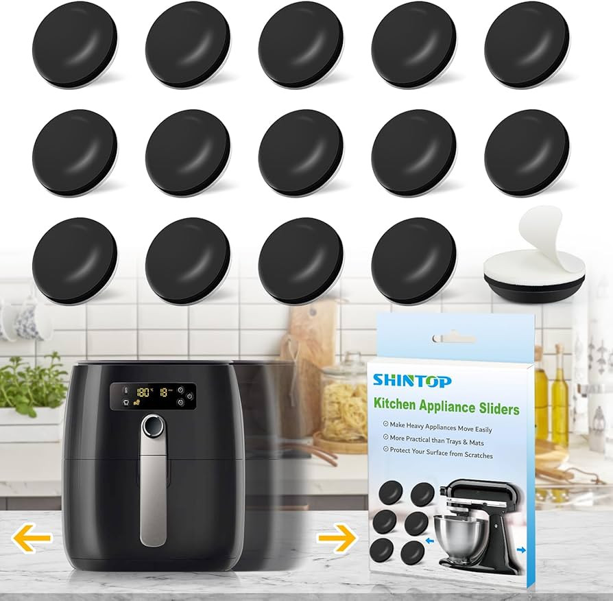 Kitchen Appliance Sliders, 16pcs Self Adhesive Small Appliance Sliders Easy Mover Space Saving Ho... | Amazon (US)