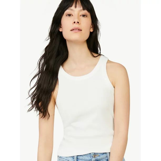 Free Assembly Women's Sleeveless Cut Away Tank | Walmart (US)