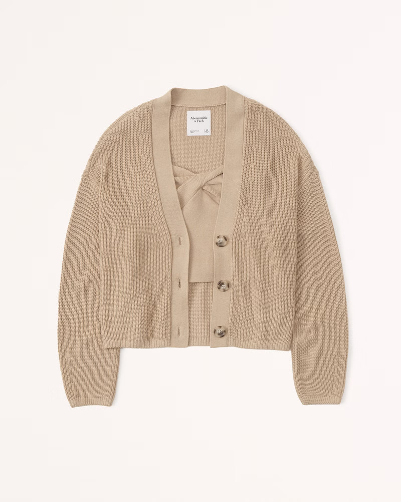 Women's Twist Sweater Tank and Cardigan Set | Women's New Arrivals | Abercrombie.com | Abercrombie & Fitch (US)