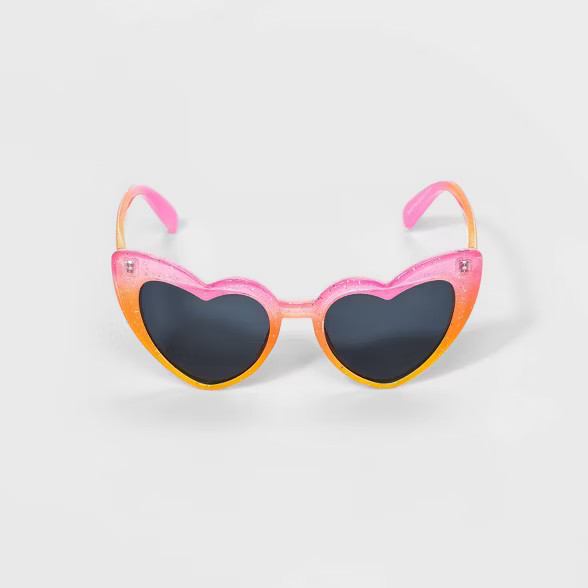 Kids' Heart Shape Sunglasses - Cat & Jack™ Pink | Target