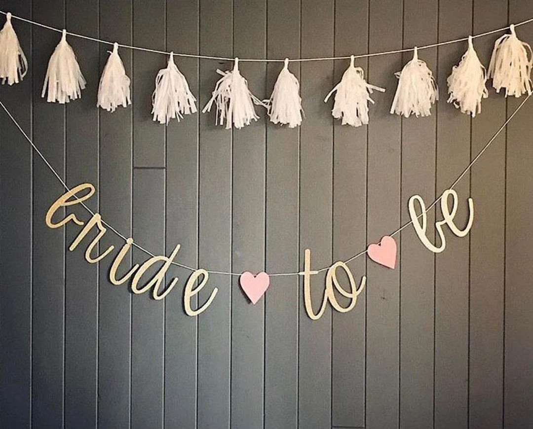 BRIDE TO BE Banner,Bridal Shower Decoration,bridal shower banner, Bachelorette Party Decoration,B... | Etsy (US)