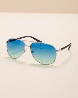 Blue Ombre Aviator Sunglasses | Chico's