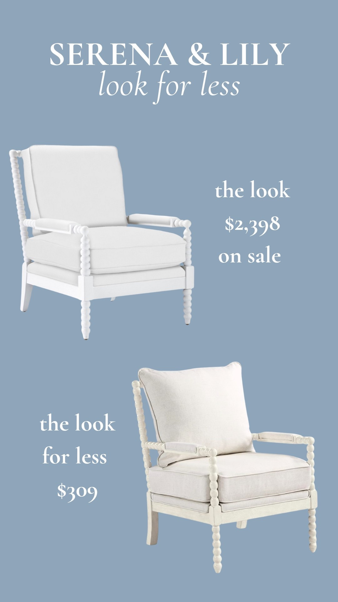 If you love the coastal charm of Serena & Lily as much as I do—but not the price tag—this chair look for less is such a fabulous find! 

#LTKSaleAlert #LTKHome #LTKStyleTip