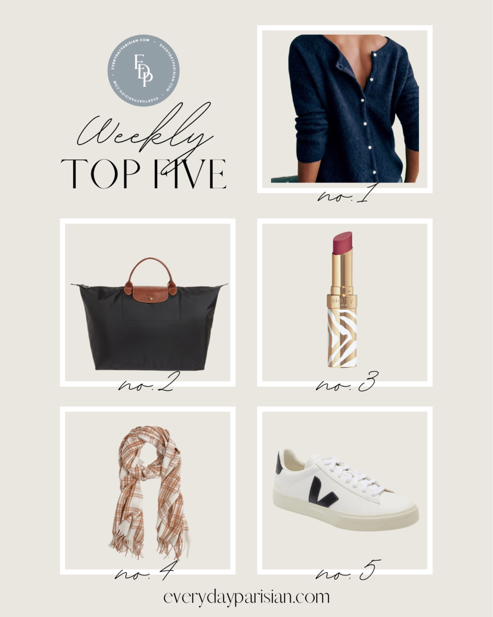 This week’s best sellers include the Sézane Gaspard sweater, a beautiful French lipstick and Vejas sneaker. 

#LTKSeasonal #LTKover40 #LTKstyletip