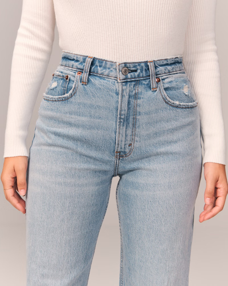 Curve Love High Rise 90s Relaxed Jean | Abercrombie & Fitch (US)