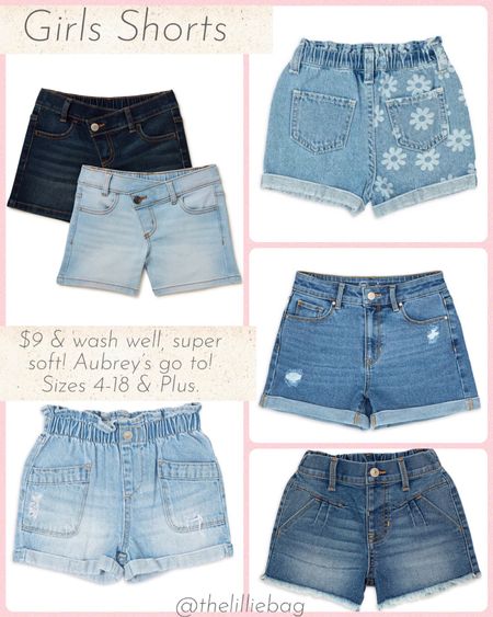 Aubrey’s favorite shorts and mommy’s too! Wash so well, elastic in back & super soft! She grabs these most!
Sizes 4-18 & Plus.

Girls shorts. Kids. Denim shorts. 

#LTKunder50 #LTKfamily #LTKkids