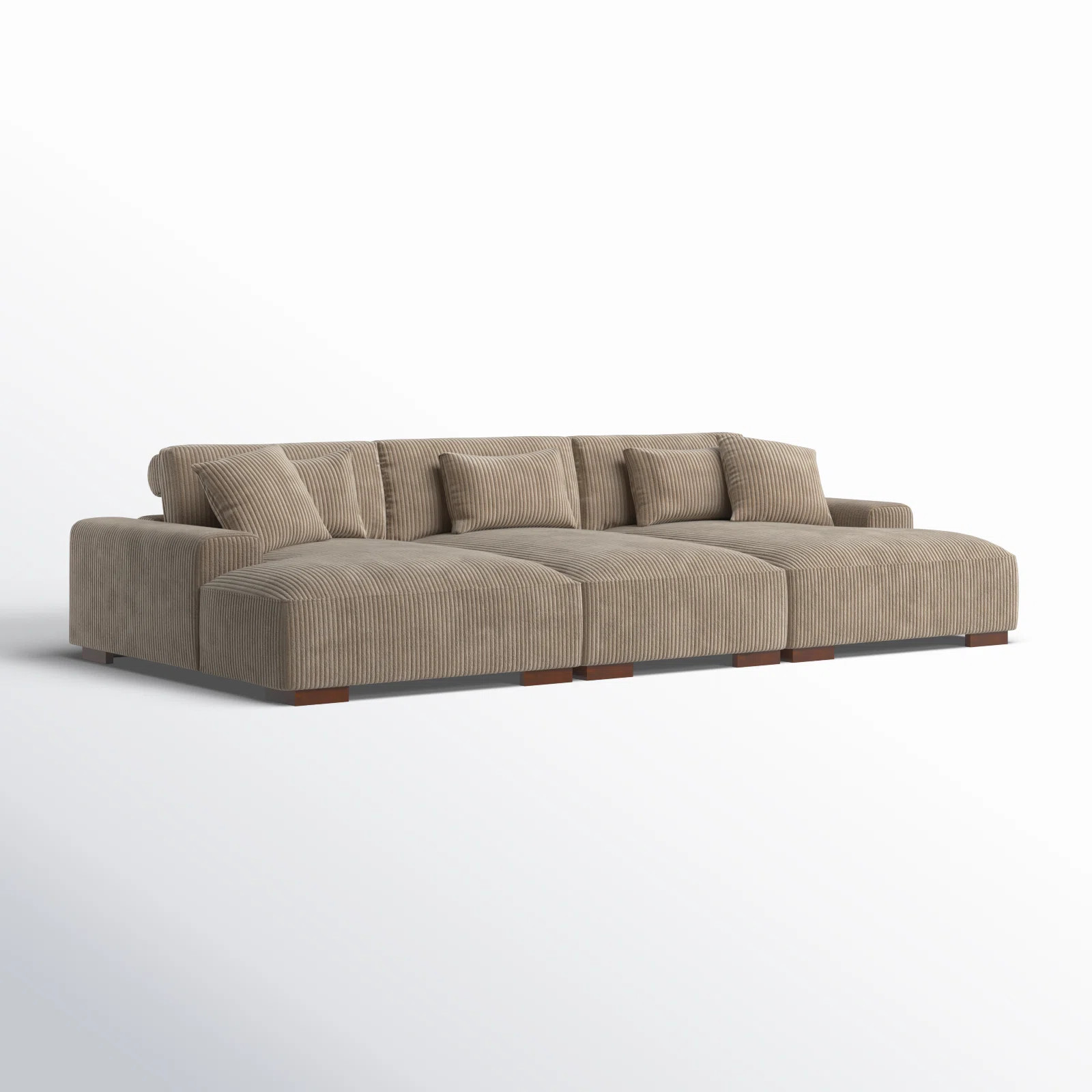 Wade Logan® Geil 3 - Piece Upholstered Sectional & Reviews | Wayfair | Wayfair North America