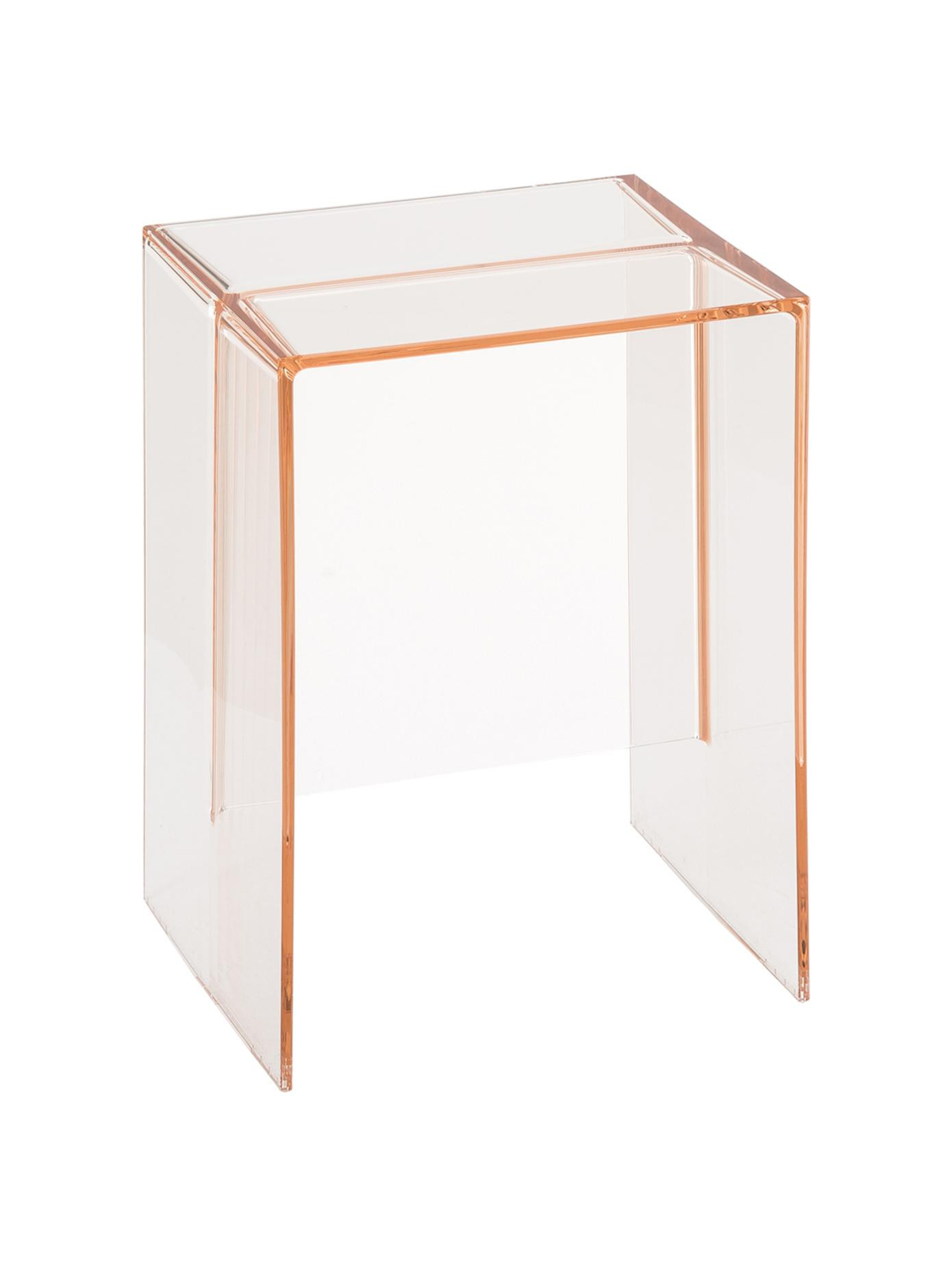 Transparenter Hocker/Beistelltisch Max-Beam in Rosa | WestwingNow EU