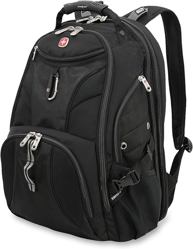 SwissGear 1900 Scansmart TSA 17 Laptop Backpack, Black, 19-Inch | Amazon (US)