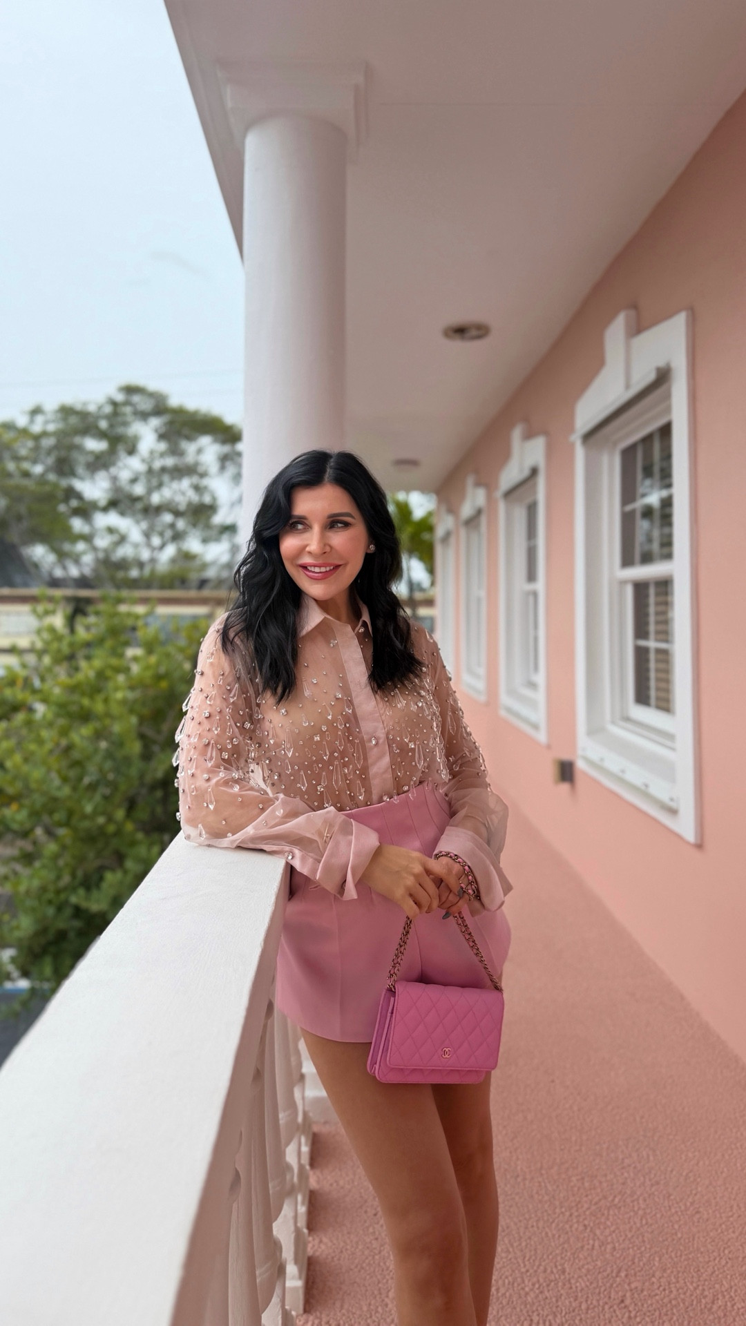 Retrofete pink embellished blouse and stain pink shorts set. Valentine’s Day outfit inspo 

#LTKootd #LTKgrwm #LTKValentine