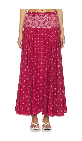 DEVON WINDSOR Rylie Skirt in Burgundy. - size M | Revolve Clothing (Global)