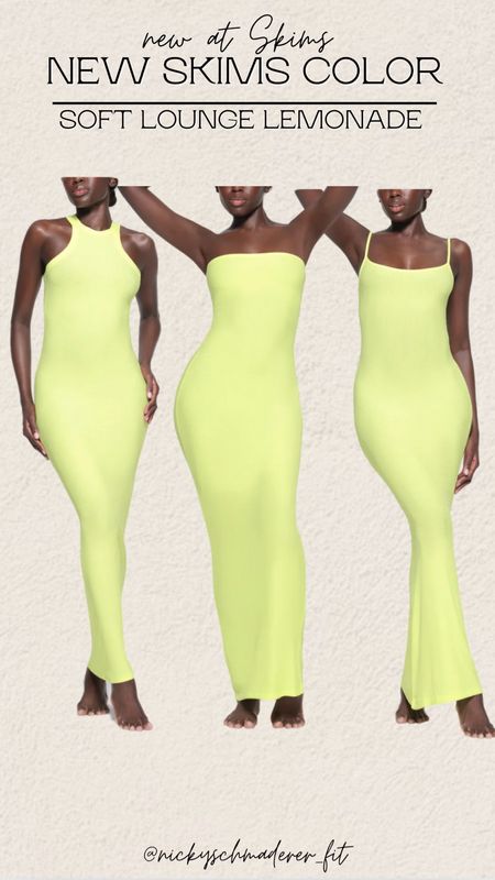 This color!!! New skims lounge launched and this lemonade is chefs kiss. I ordered the far left dress! 

Skims
Maxi dress
Under $100
Summer Dress 



#LTKTravel #LTKFindsUnder100 #LTKStyleTip