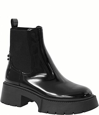 COACH Leah Rubber Platform Chelsea Booties - 8 | Dillard's