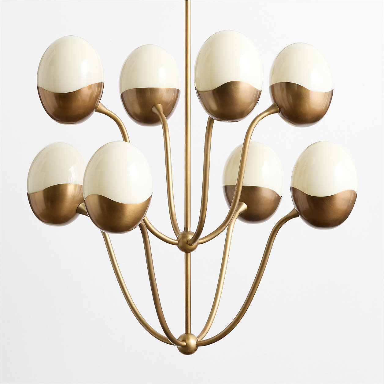 Primrose Glass and Metal Chandelier Light | Crate & Barrel | Crate & Barrel