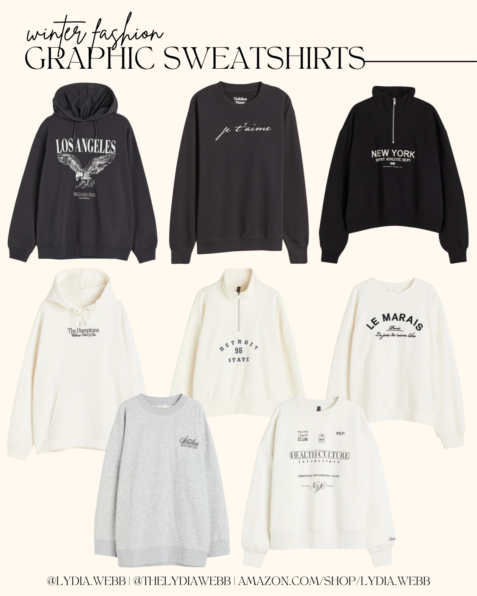 Now Trending Graphic Sweatshirts

Revolve
Steve Madden
Chelsea boots
Quilted crossbody
Silk pants
Satin shirt
Abercrombie
Winter outfit ideas
Winter new arrivals
Winter booties
Winter fashion
Denim shorts
Maxi skirt
Winter coats
Platform sandals
Winter outfits
Everyday tote
Sun hat
Wide brim hat
Studded sandals
Fall bracelets
Fall dresses 
Strappy heels
Winter sunglasses
Denim jeans
Winter fashion
Winter booties

#LTKHoliday #LTKstyletip #LTKSeasonal