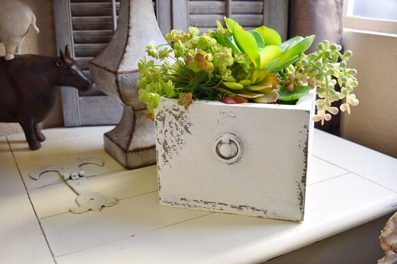 Vintage Inspired Cedar Planter Drawer used for indoor/outdoor living spaces, real or faux plants,... | Etsy (US)
