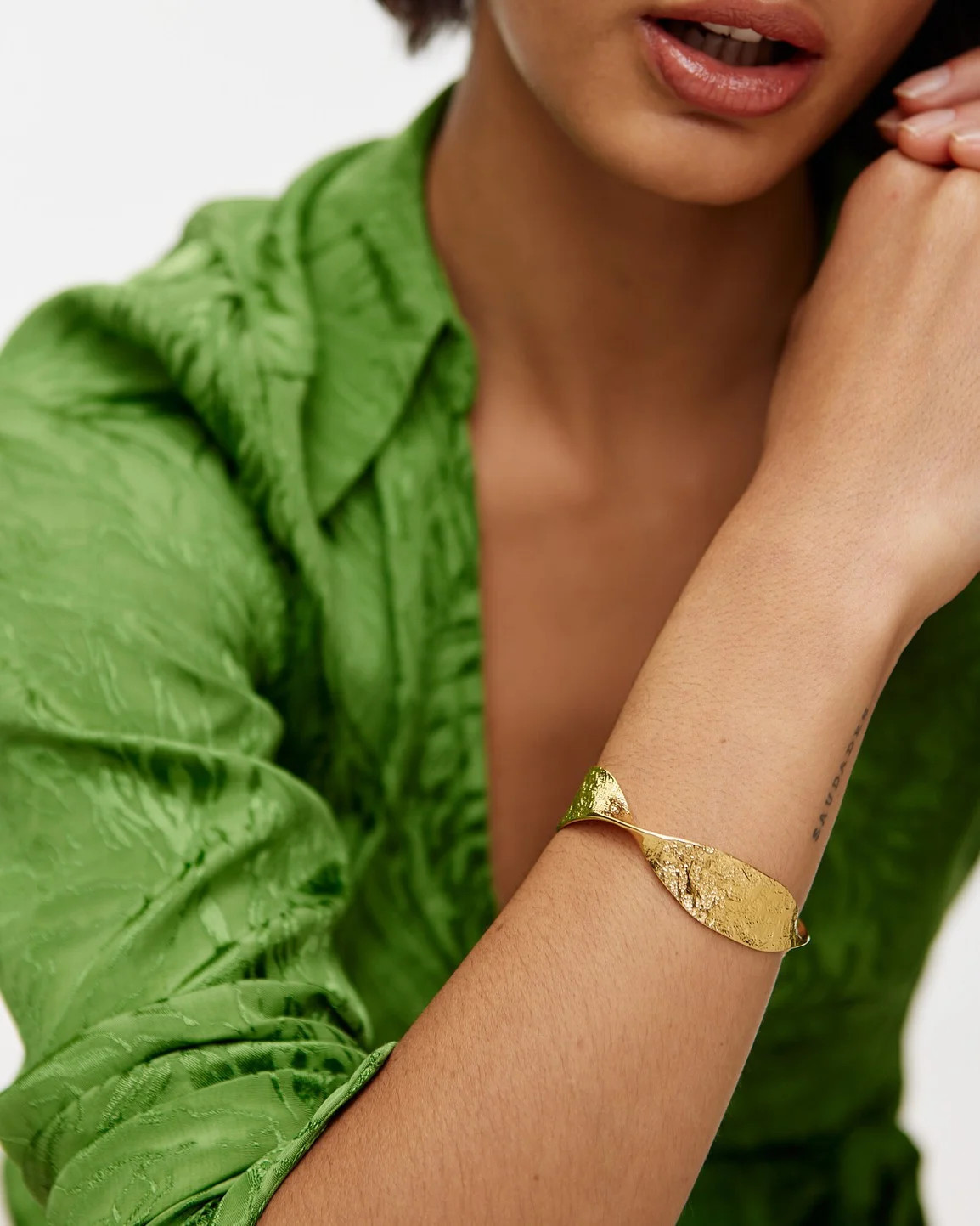 Sculptural Twist Loop Cuff Bangle | Oliver Bonas | Oliver Bonas (Global)