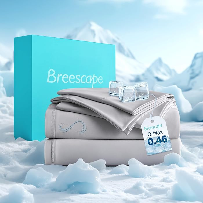 Breescape Cooling Sheets Queen Size - BlendTek Dry & Cool Technology Cooling Bed Sheets for Hot S... | Amazon (US)