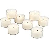 Stonebriar Bulk 48 Count, Unscented Smokeless Long Burning Clear Cup Tea Light Candles with 8 Hour E | Amazon (US)