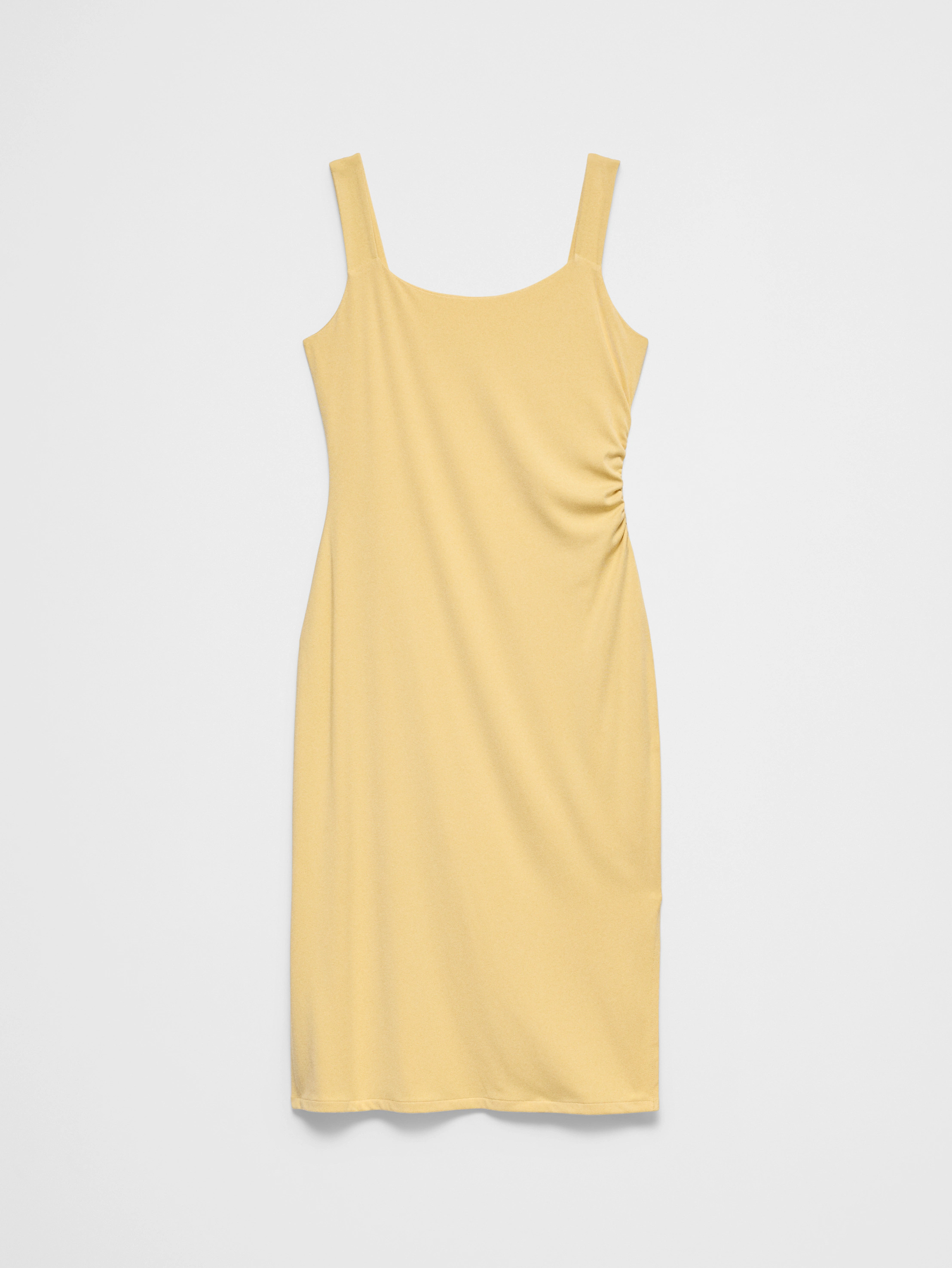 Side-Shirred Tank Midi Dress | Banana Republic Factory
