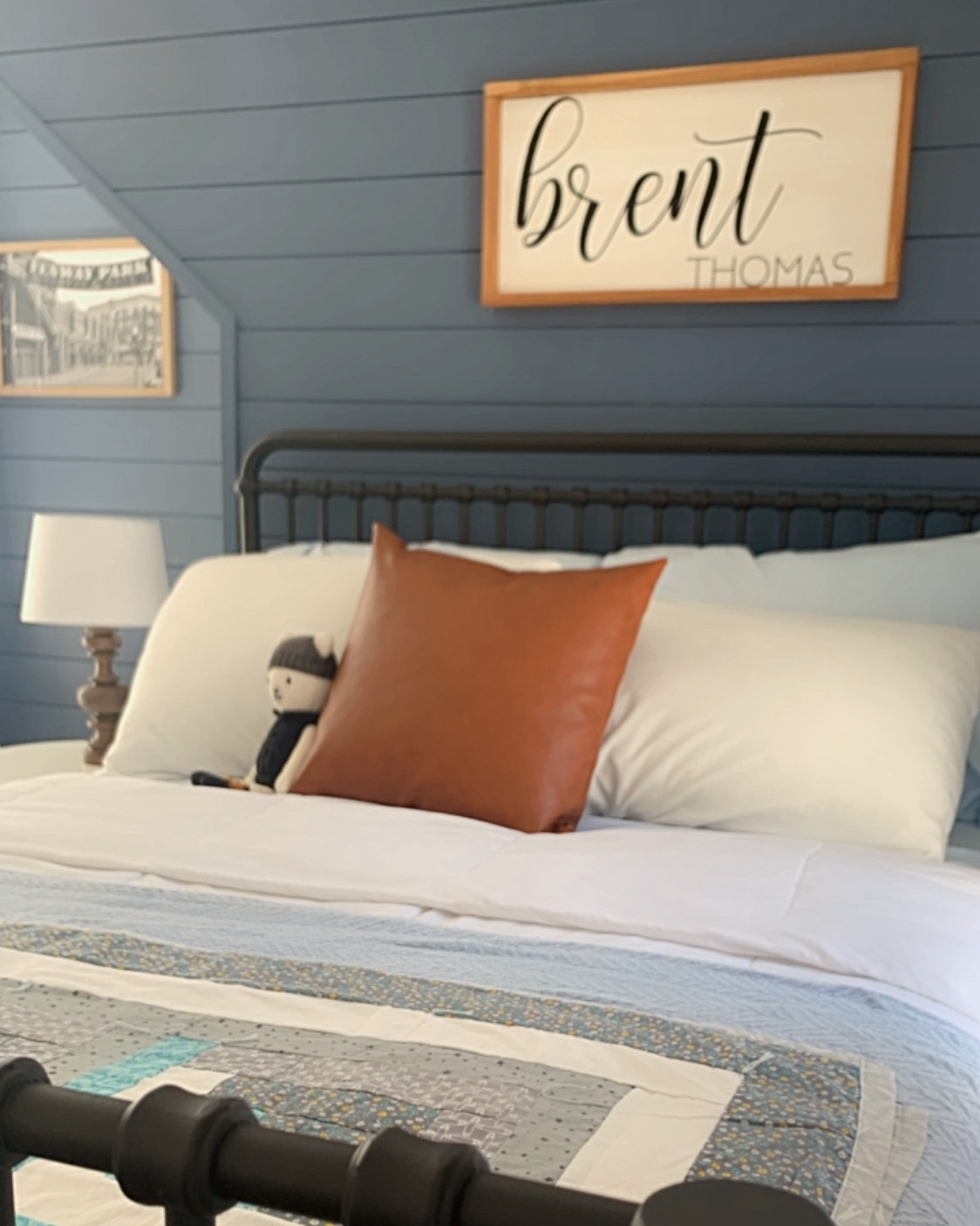 Boy Bedroom

Bedroom ideas, boy bedroom ideas, neutral bedroom, home decor, bedroom, bed, iron bed, boy room, blue bedding, leather pillow, throw pillows, quilts, bedding, pottery barn, crate and barrel, target finds, Etsy finds, amazon deals, Amazon finds, amazon home, McGee and co, studio McGee, magnolia, Joanna Gaines 