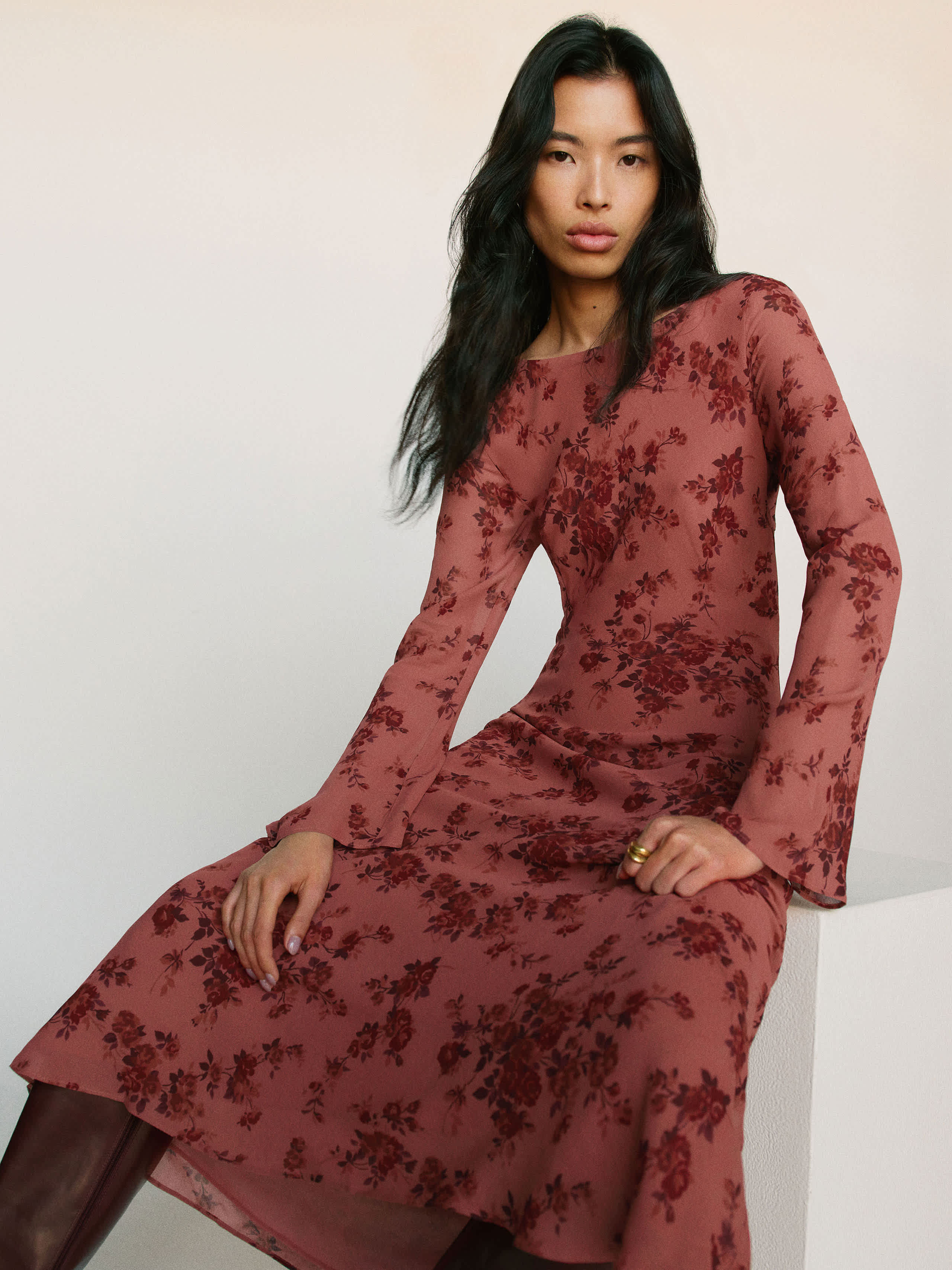 Reformation Esra Dress Pink XS | Reformation (Global)