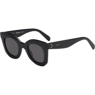 Celine 4139/S 807BN Black Baby Marta Round Sunglasses Lens Category 3 Lens Mirr | Amazon (US)