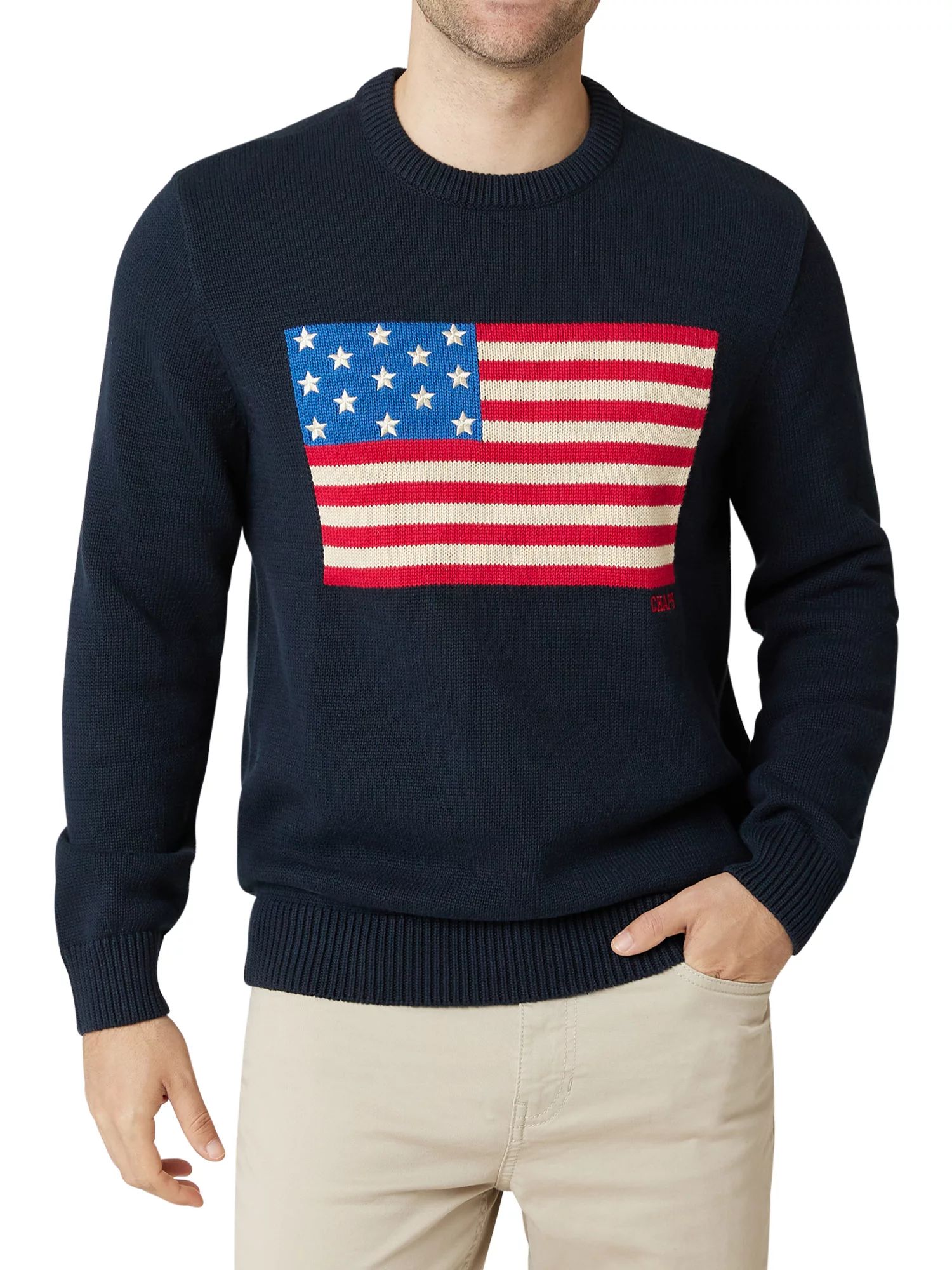 Chaps Men's Cotton Iconic Flag Sweater-Sizes XS up to 4XB | Walmart (US)