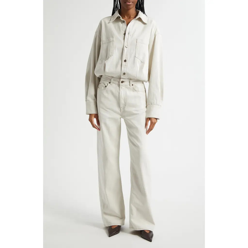 Haikure Tilda Twill Jumpsuit in Ecru Rinse at Nordstrom, Size Small | Nordstrom