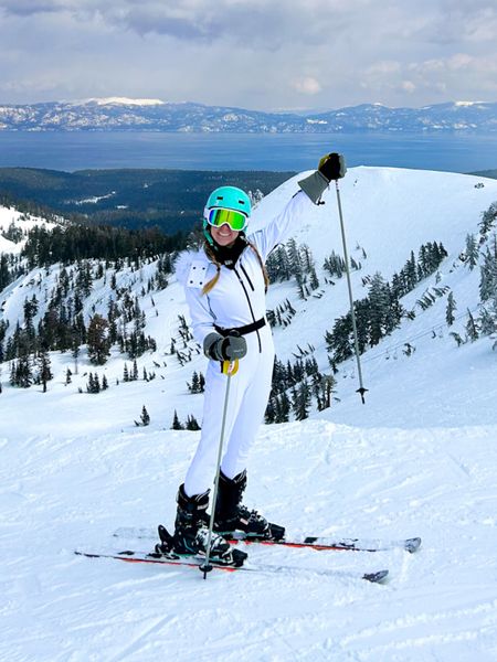 Obsessed with my warm white ski suit onesie for skiing in California. I only wore one layer underneath and was totally warm. Comes in white, black and turquoise on ASOS. I’m wearing a size 4 and I’m 5’6. The fur hood makes it perfect for apres ski!

#LTKSeasonal #LTKfit #LTKtravel