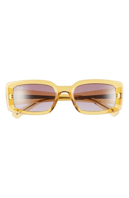 Ray-Ban Kiliane 54mm Gradient Pillow Sunglasses in Yellow at Nordstrom | Nordstrom