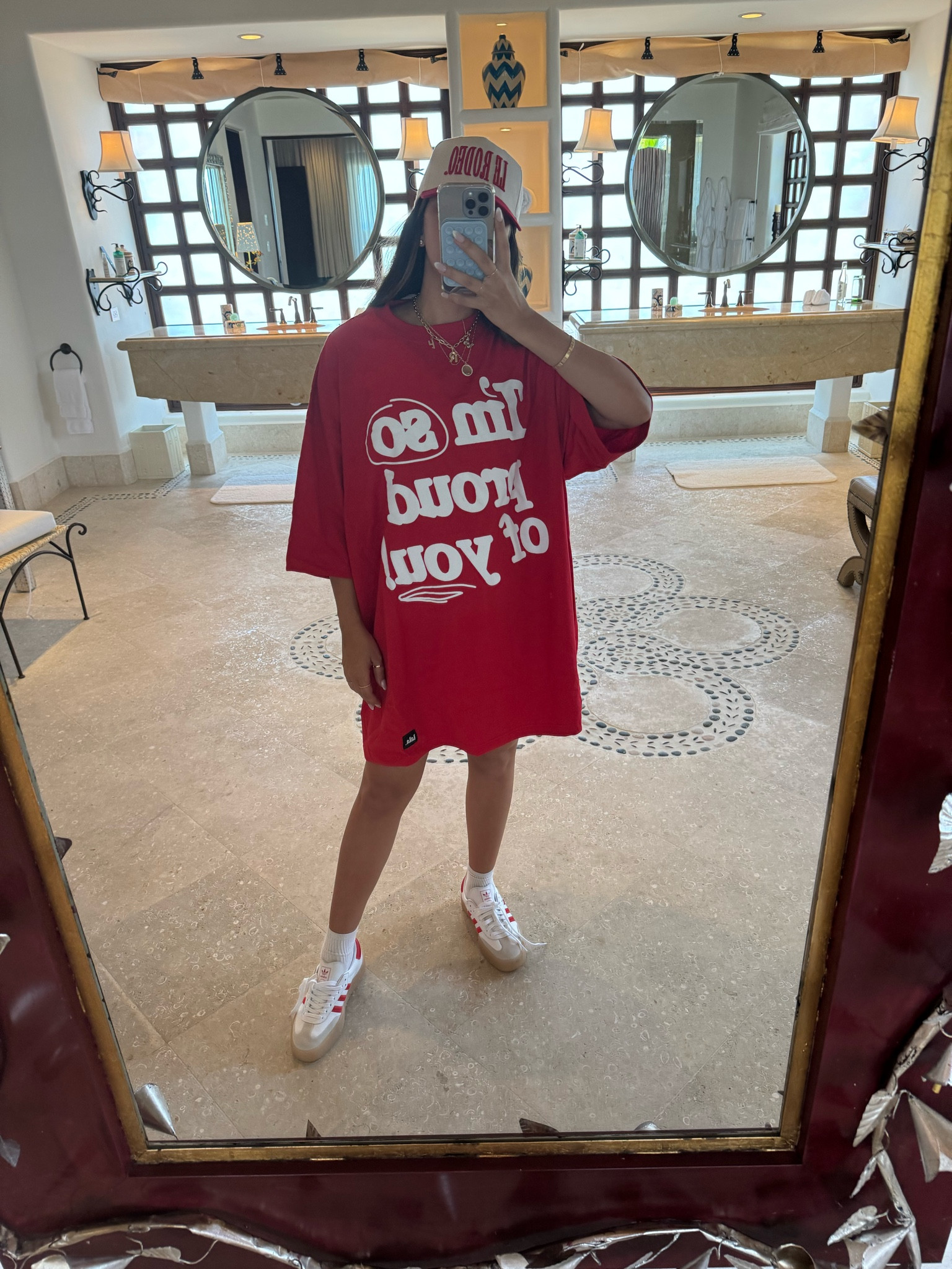 Tee: large/xl

This is naturally oversized so I could have sized down since it is pretty long on me! I love the red and the design though! 

#LTKstyletip #LTKtravel