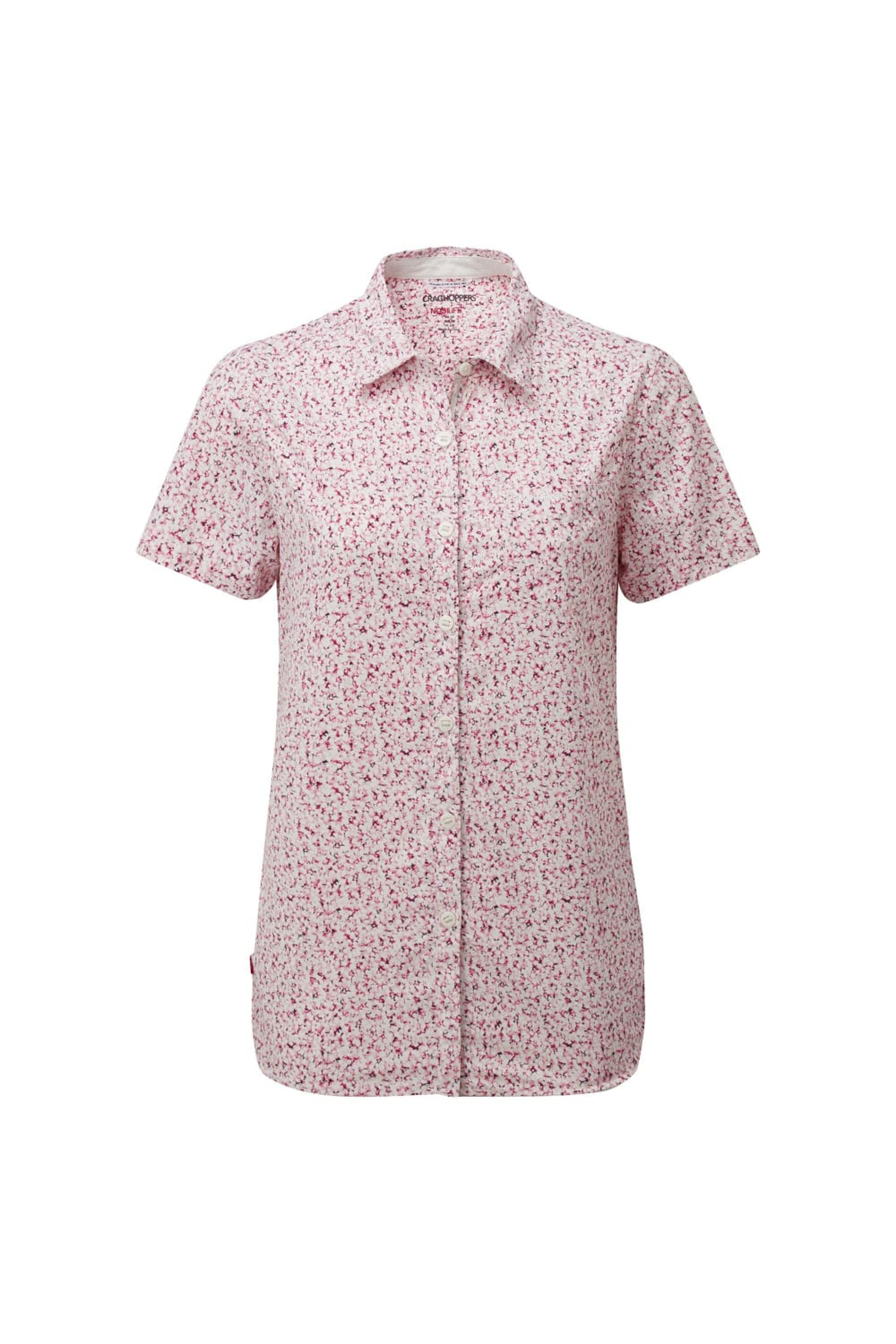 Craghoppers Womens/Ladies Tayma Short-Sleeved Shirt (Raspberry) - 16 - Also in: 6, 8, 14, 12, 4, 10 | Verishop