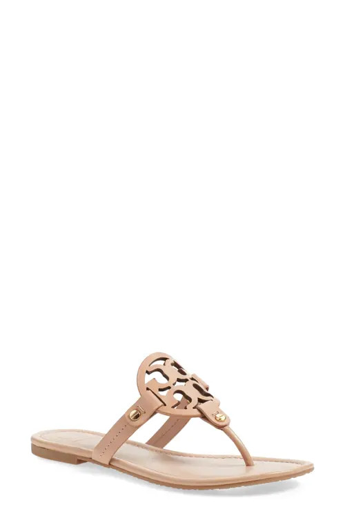 Tory Burch Miller Leather Sandal in Makeup at Nordstrom, Size 7 | Nordstrom