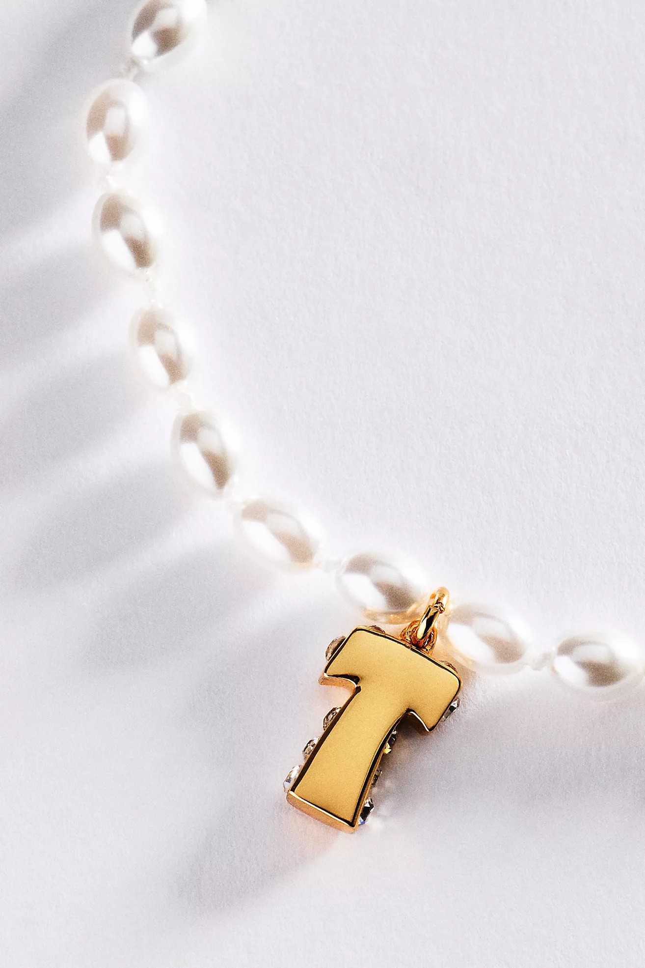 Pearl Initial Necklace | Anthropologie (US)