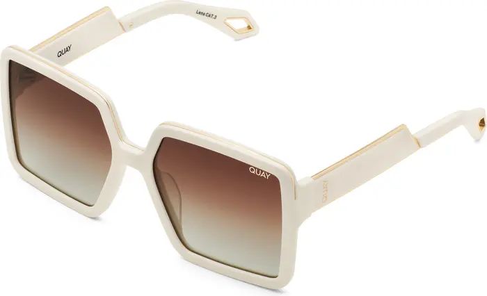 x Saweetie Almost Ready 56mm Polarized Square Sunglasses | Nordstrom Rack