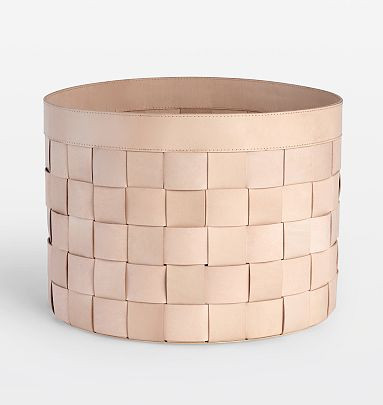 Woven Leather Basket Collection | Rejuvenation