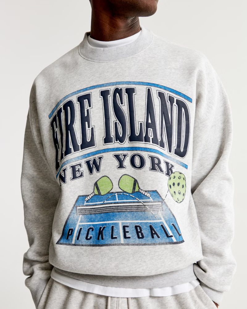 Fire Island Graphic Crew Sweatshirt | Abercrombie & Fitch (US)