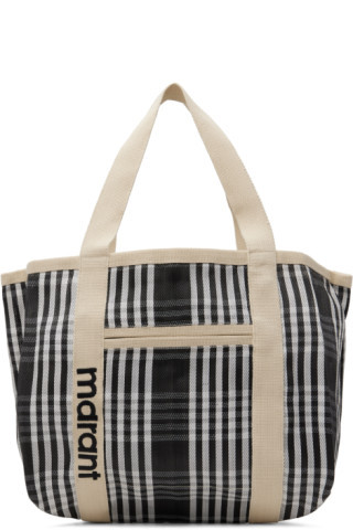 Gray & White Darwen Tote | SSENSE