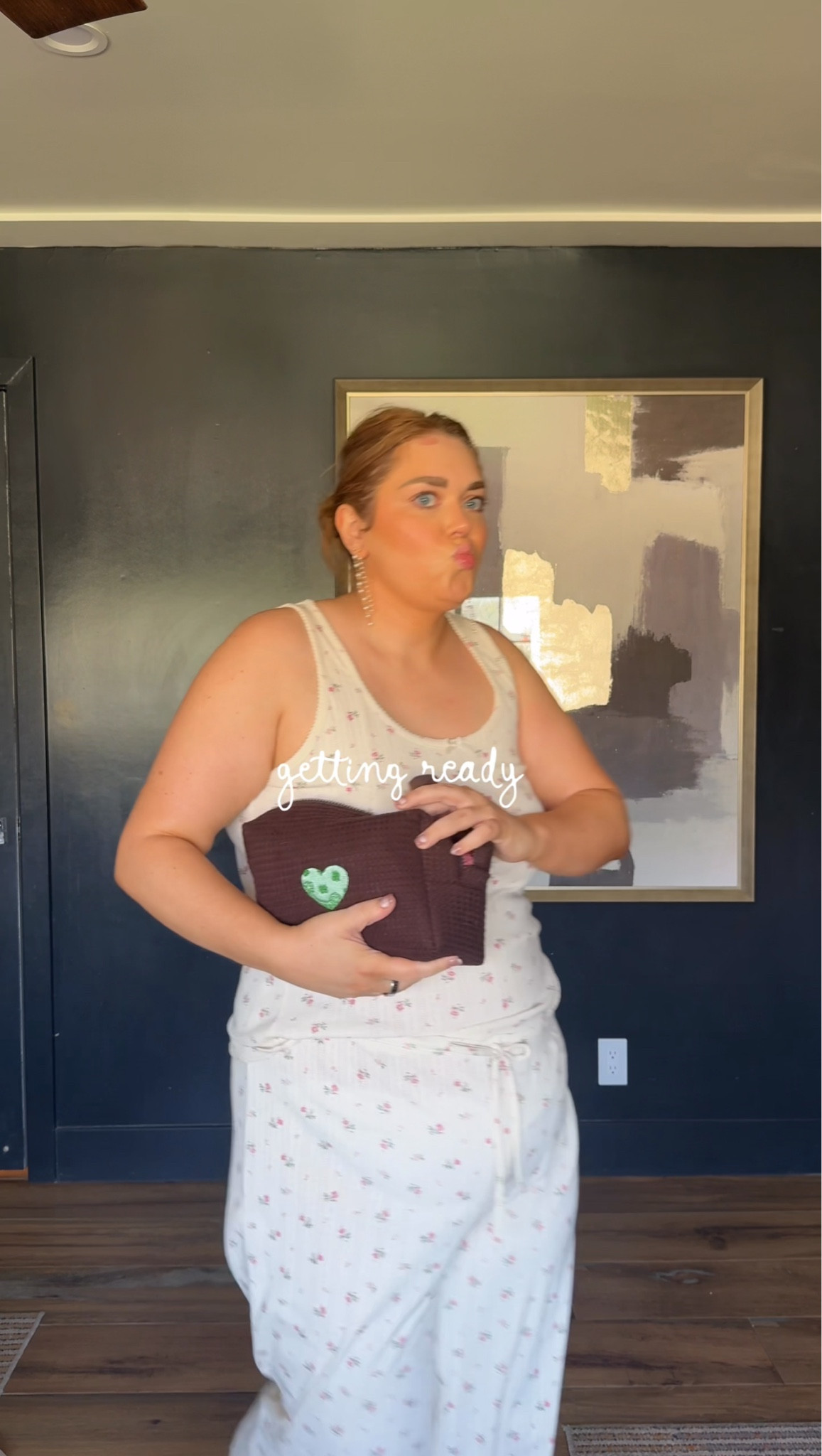 Comfy pointelle pajamas wearing xl 

#LTKPlusSize #LTKMidsize