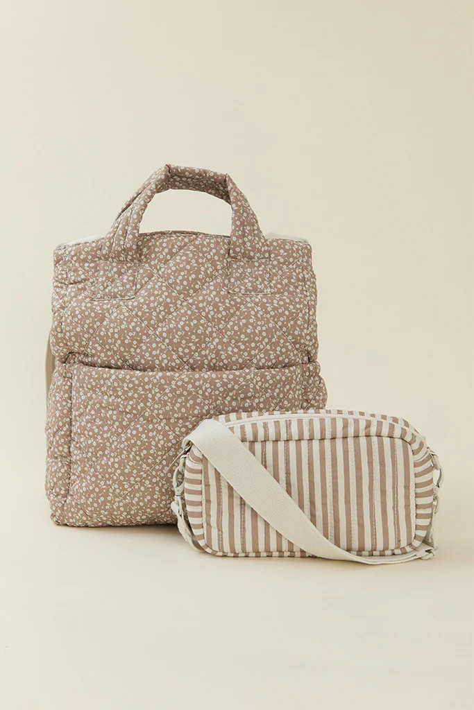 Cream Floral Totepack | Solly Baby