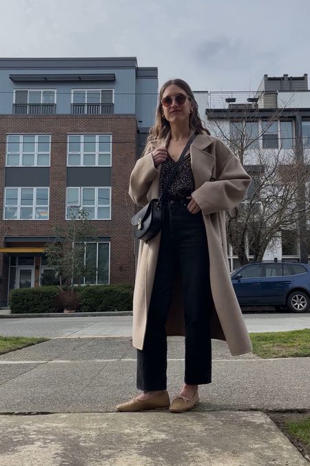 Daily Look 3.8.24

Sèzane blouse, runs big but wearing my true size XS. Levi’s denim, I took my smaller size and cut the hem. Frēda Salvador flats, code STITCHANDSALT15 for 15% off your first purchase. Mango coat, XS, runs big but wearing my true size for an oversized fit. Sèzane bag. Able earrings. Quince sunglasses  

#LTKover40 #LTKSeasonal #LTKsalealert