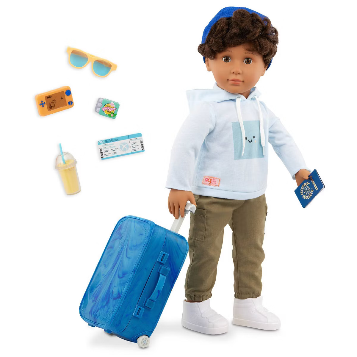 Our Generation Milo 18'' Boy Doll Luggage & Travel Accessories Set | Target