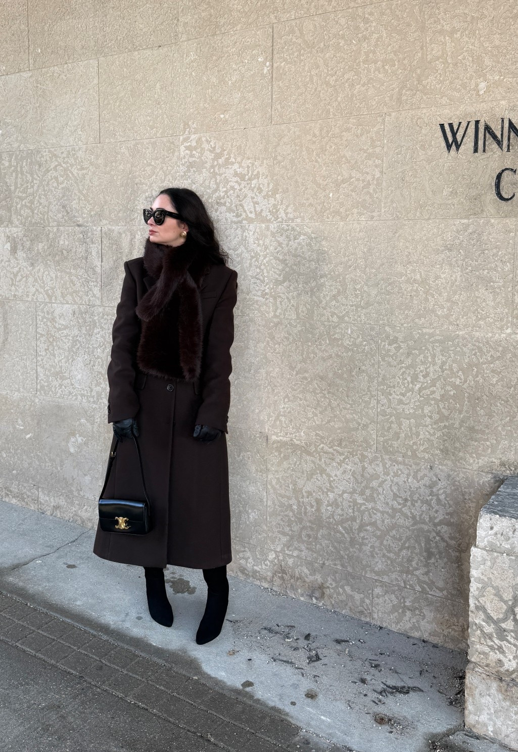 Coat: Mango
Scarf: Babaton
Boots: Everlane
Bag: Celine
Sunglasses: Celine
Earrings: Chanel

#LTKcanada #LTKpetite #LTKwinter