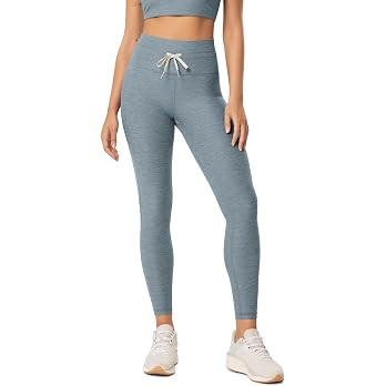 ODODOS Women's Drawstring Tie Leggings 25" / 28" High Waist Workout Yoga Pants | Amazon (US)